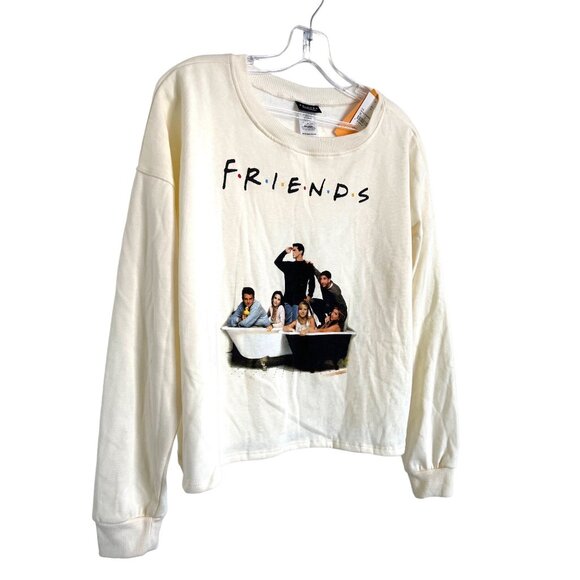 Friends Cream Colored Bathtub Graphic Sweatshirt - Picture 2 of 4